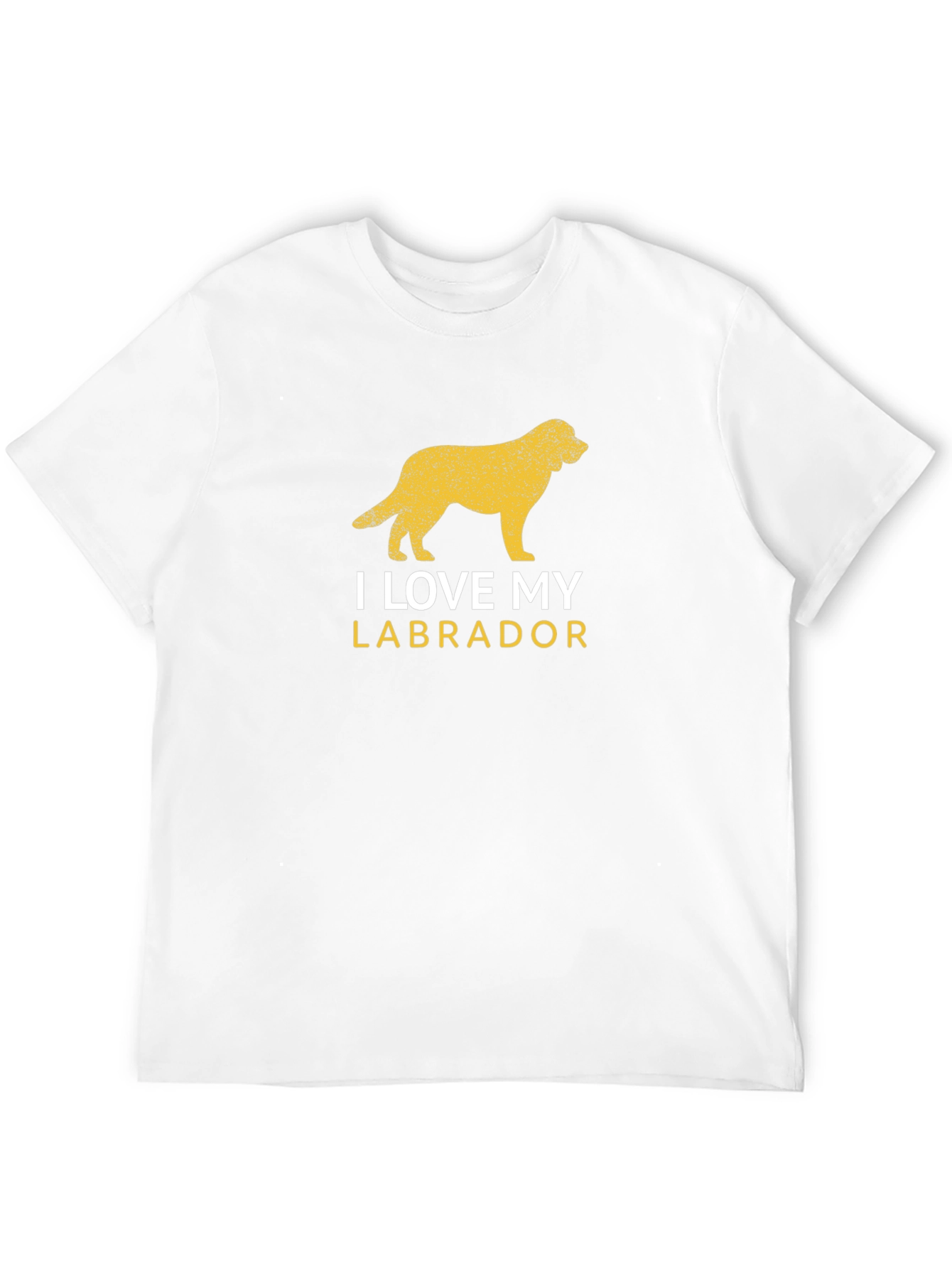 I Love My Labrador Black T-Shirt