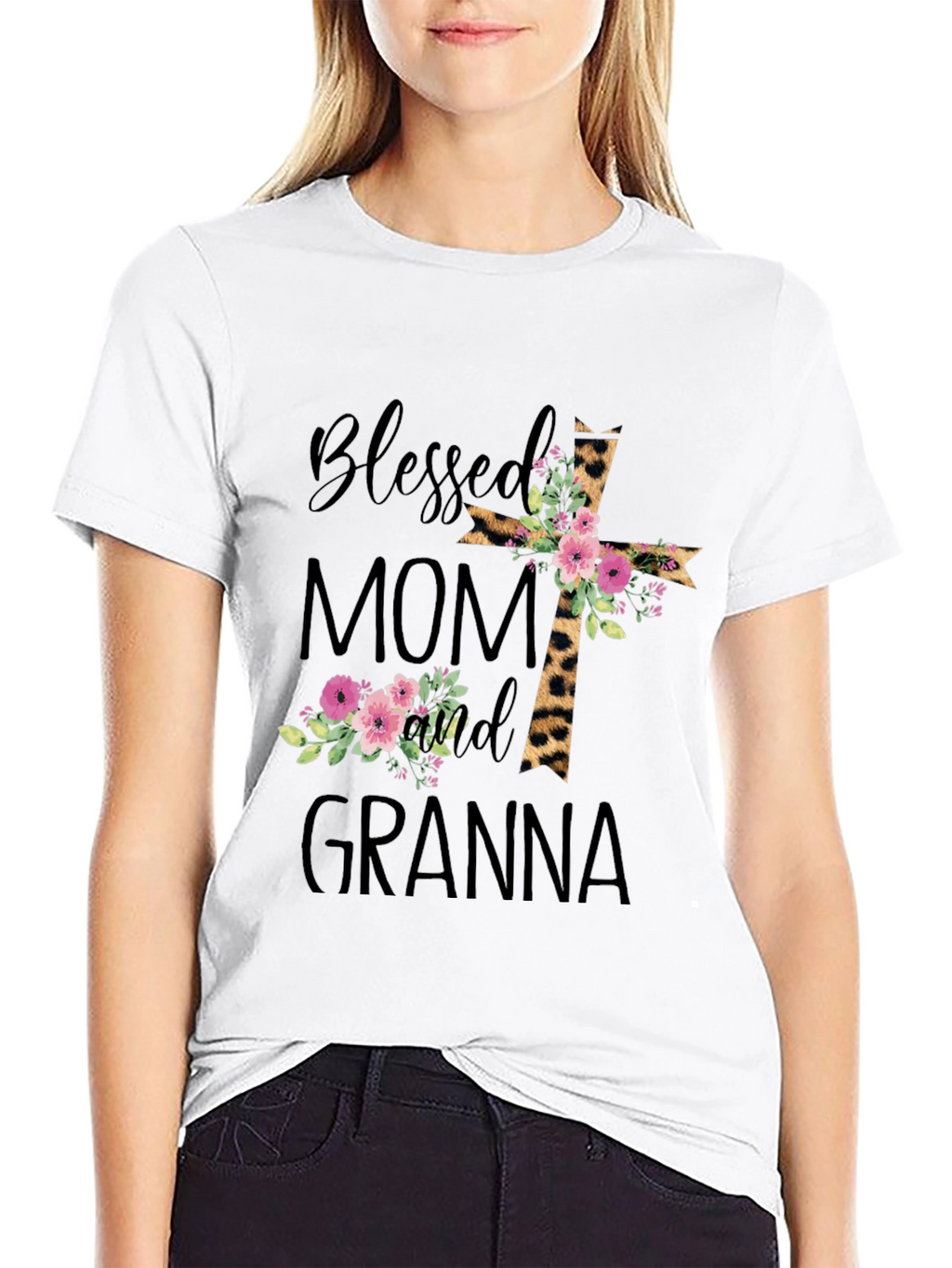 Blessed Mom and Granna Graphic T-Shirt