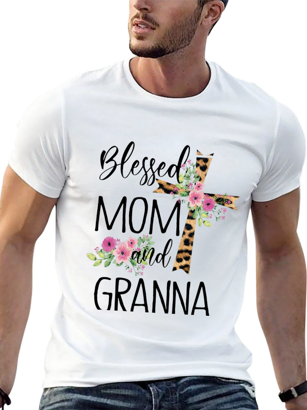 Blessed Mom and Granna Graphic T-Shirt
