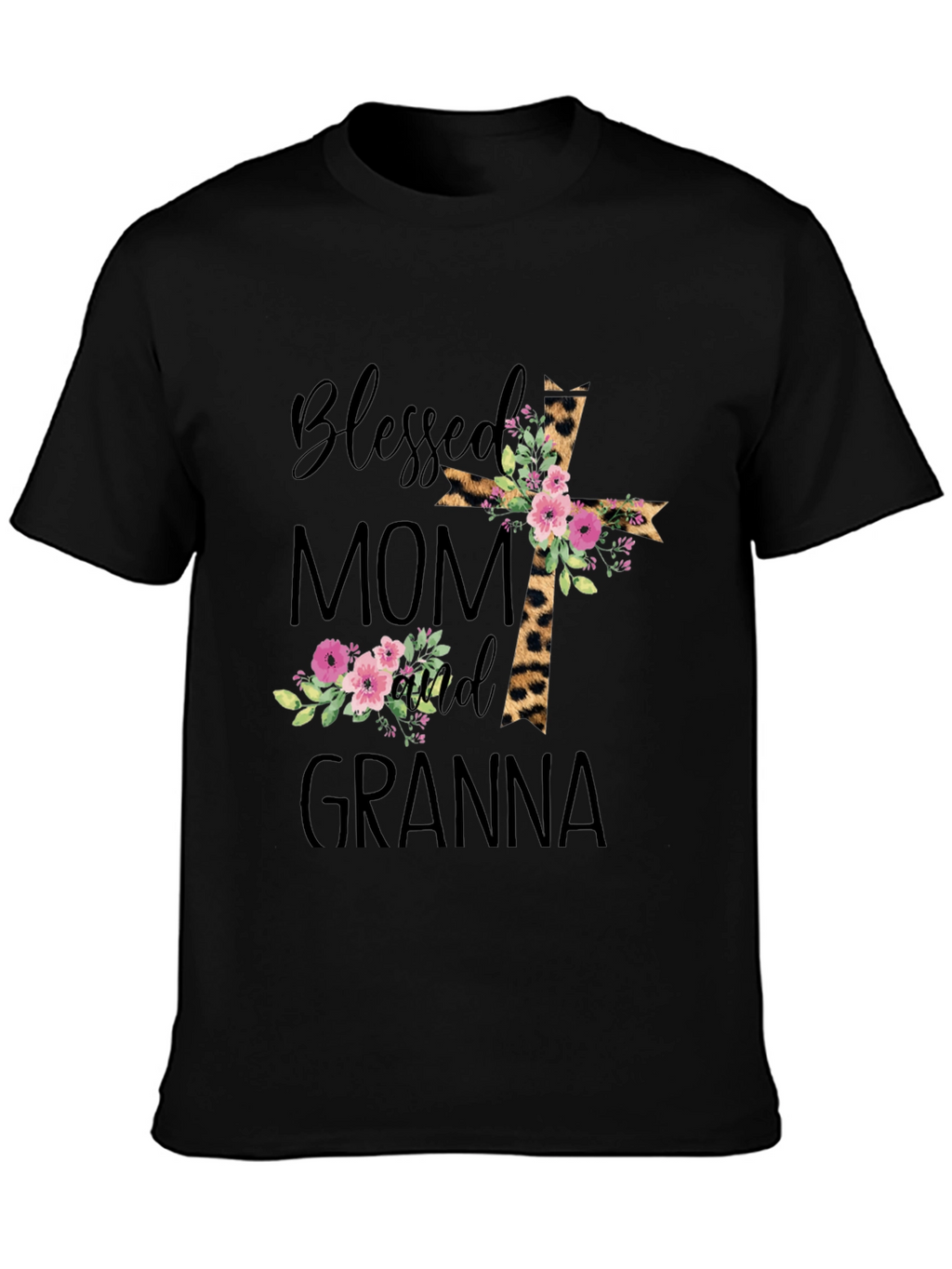 Blessed Mom and Granna Graphic T-Shirt