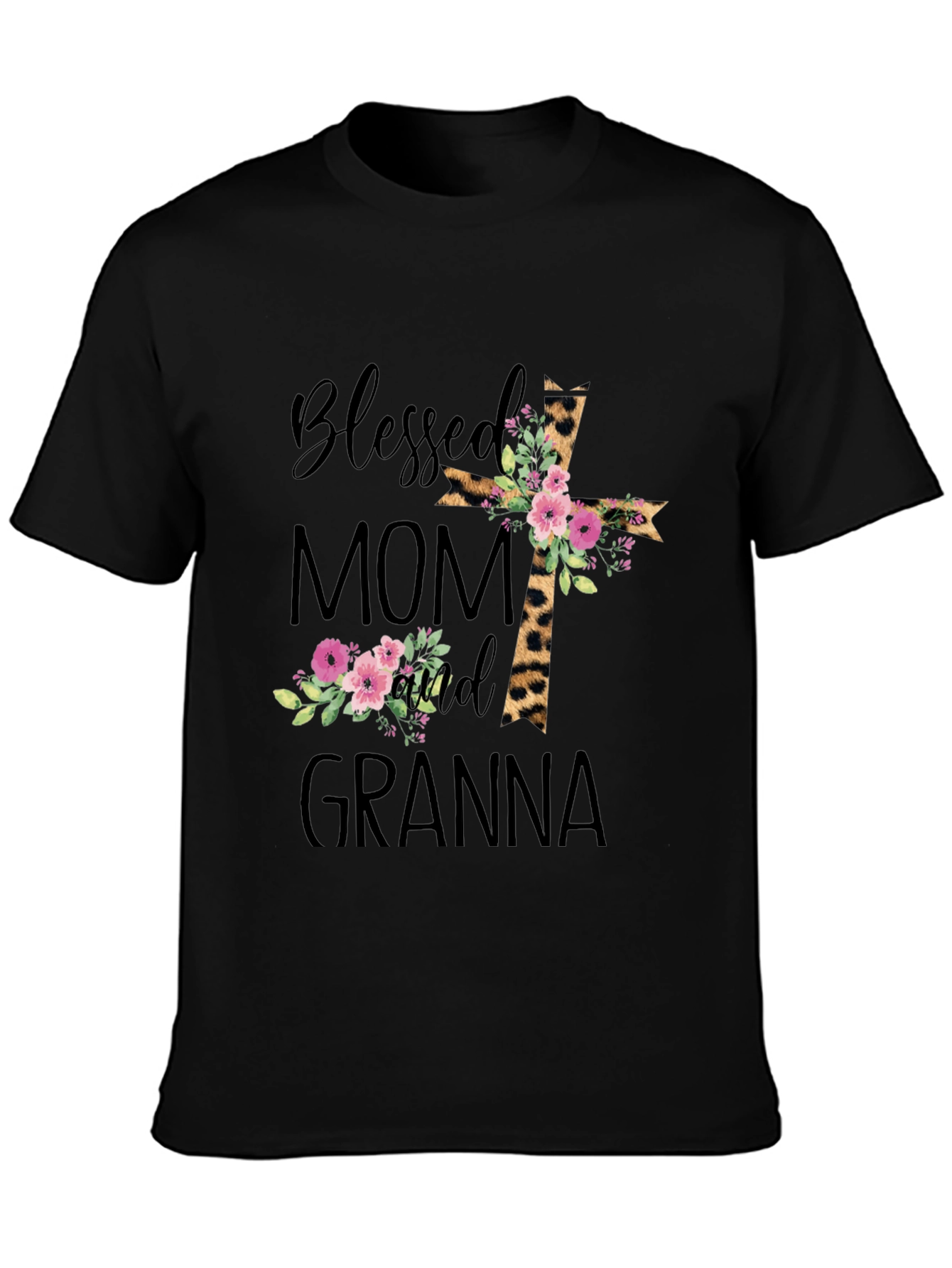 Blessed Mom and Granna Graphic T-Shirt