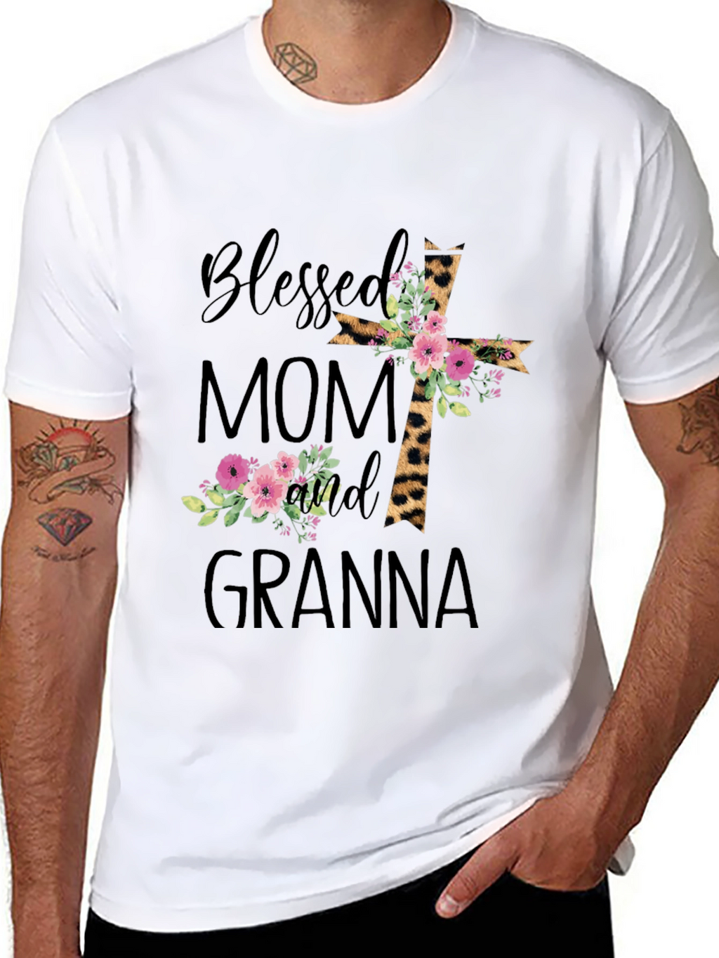 Blessed Mom and Granna Graphic T-Shirt