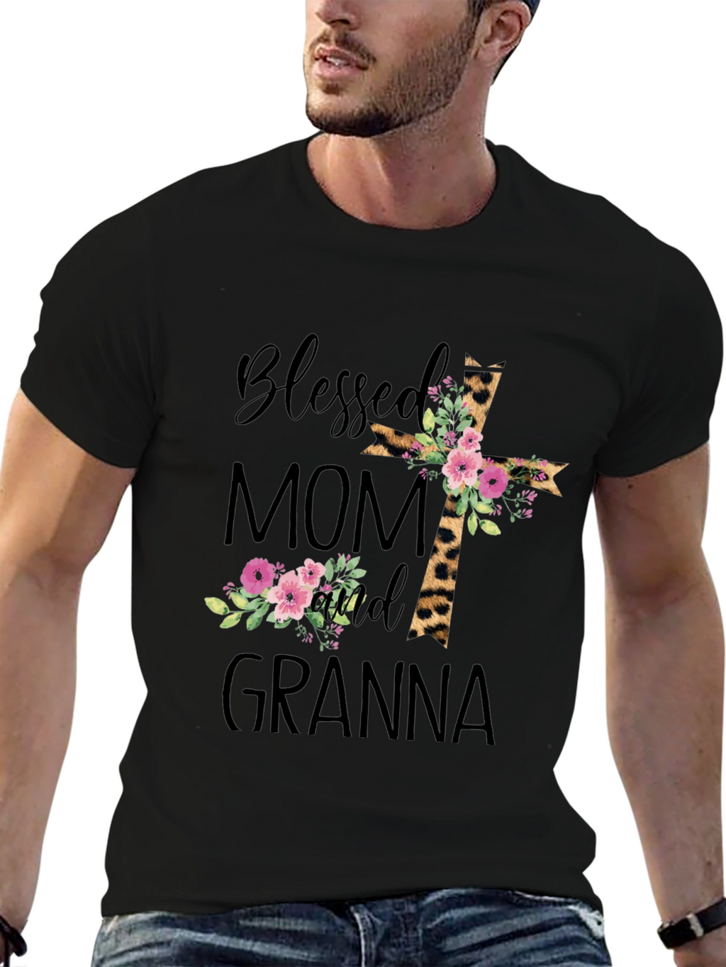 Blessed Mom and Granna Graphic T-Shirt