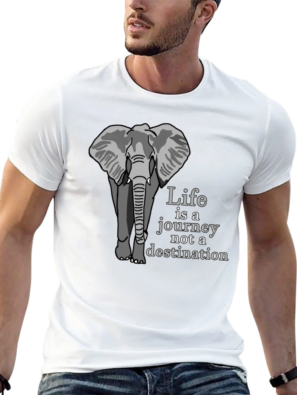 Elephant Life is a Journey Graphic Tee