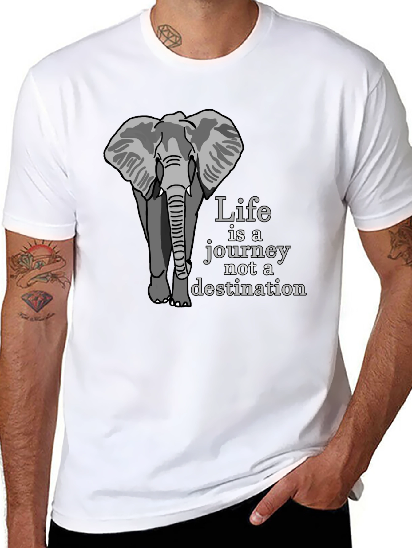Elephant Life is a Journey Graphic Tee