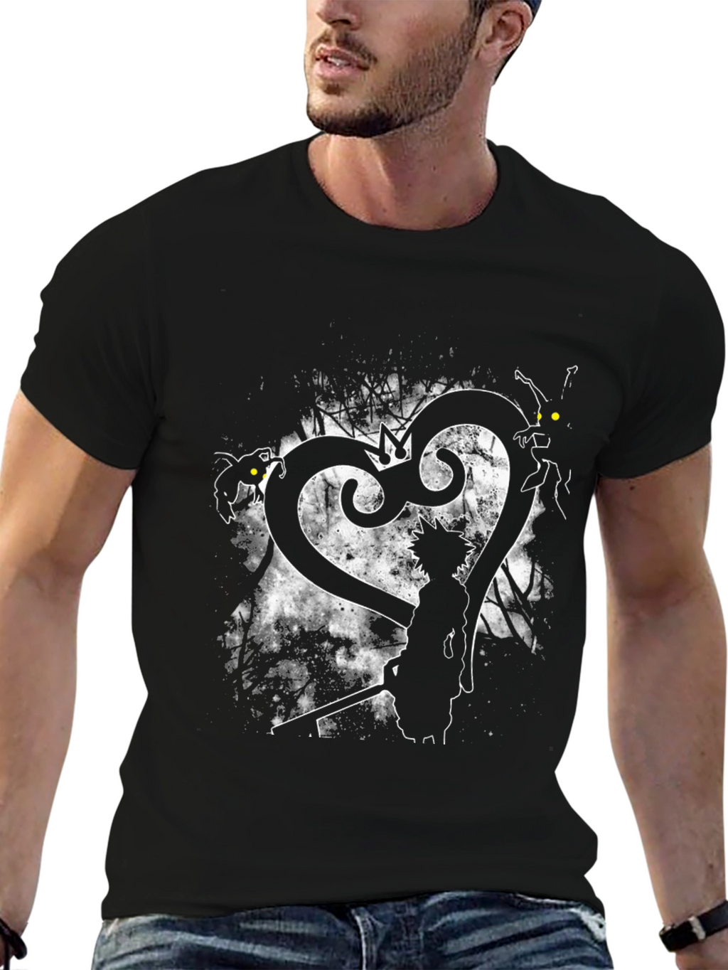 Kingdom Hearts Graphic T-Shirt - Black