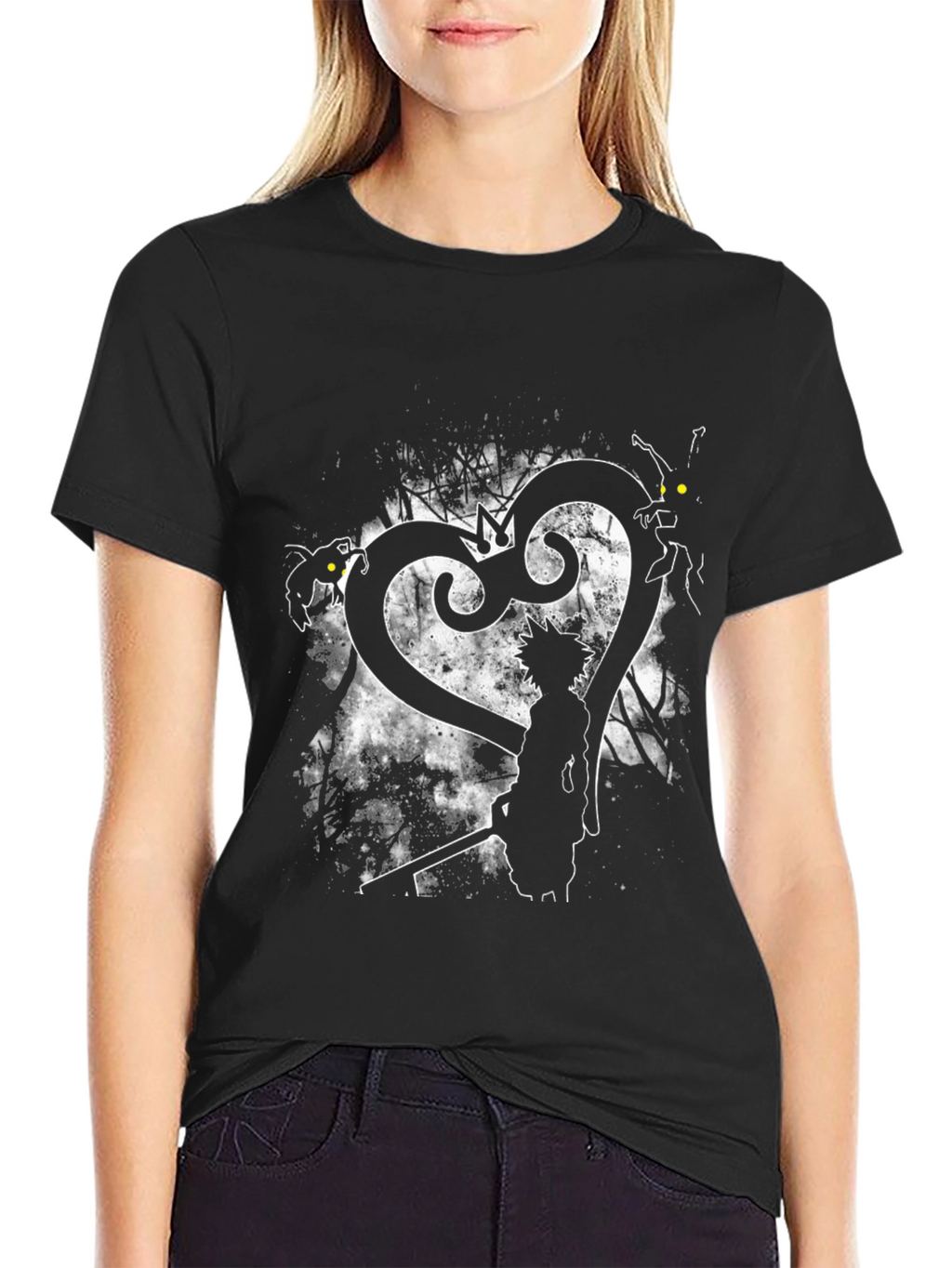Kingdom Hearts Graphic T-Shirt - Black