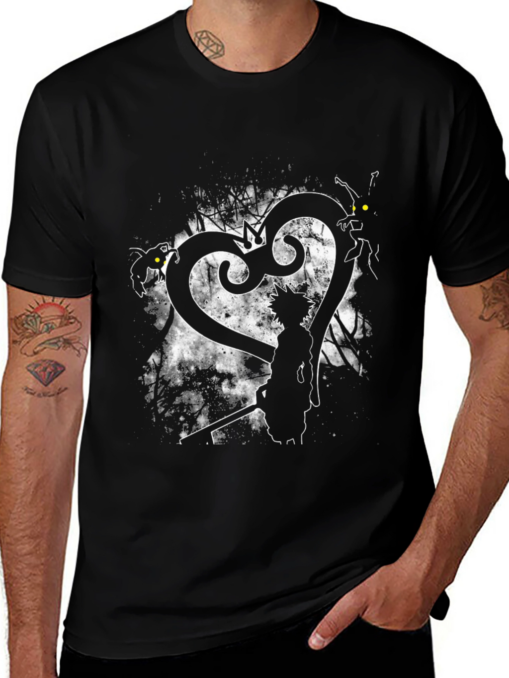 Kingdom Hearts Graphic T-Shirt - Black