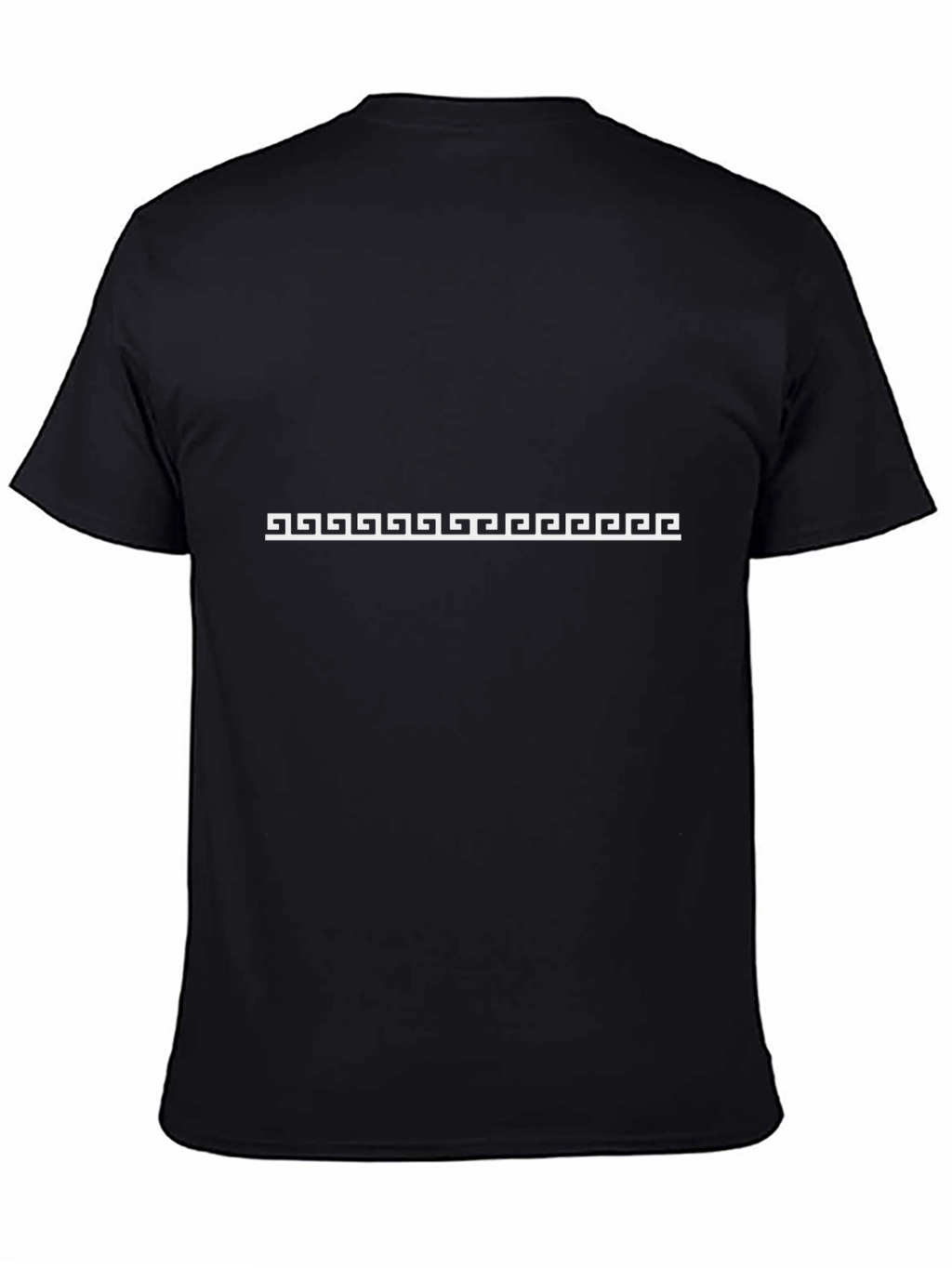 Modern Greek Key Pattern T-Shirt - Stylish Black Tee