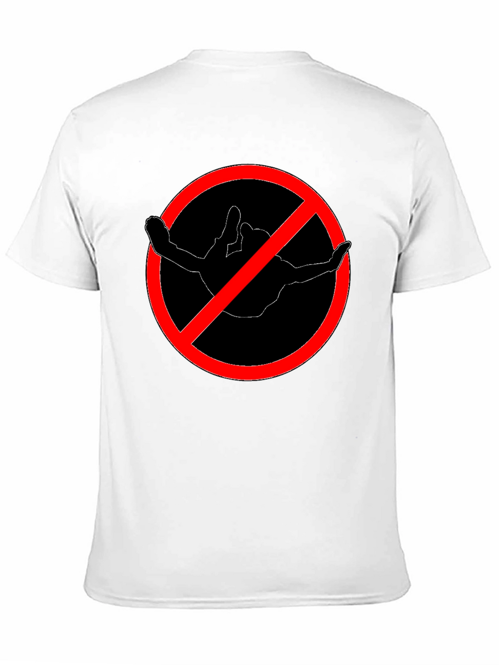 No Diving Black Crew Neck T-Shirt