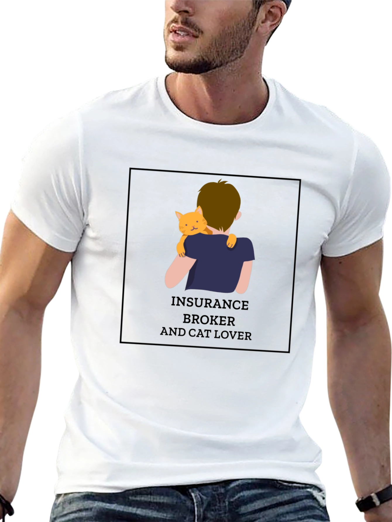 Insurance Broker & Cat Lover T-Shirt