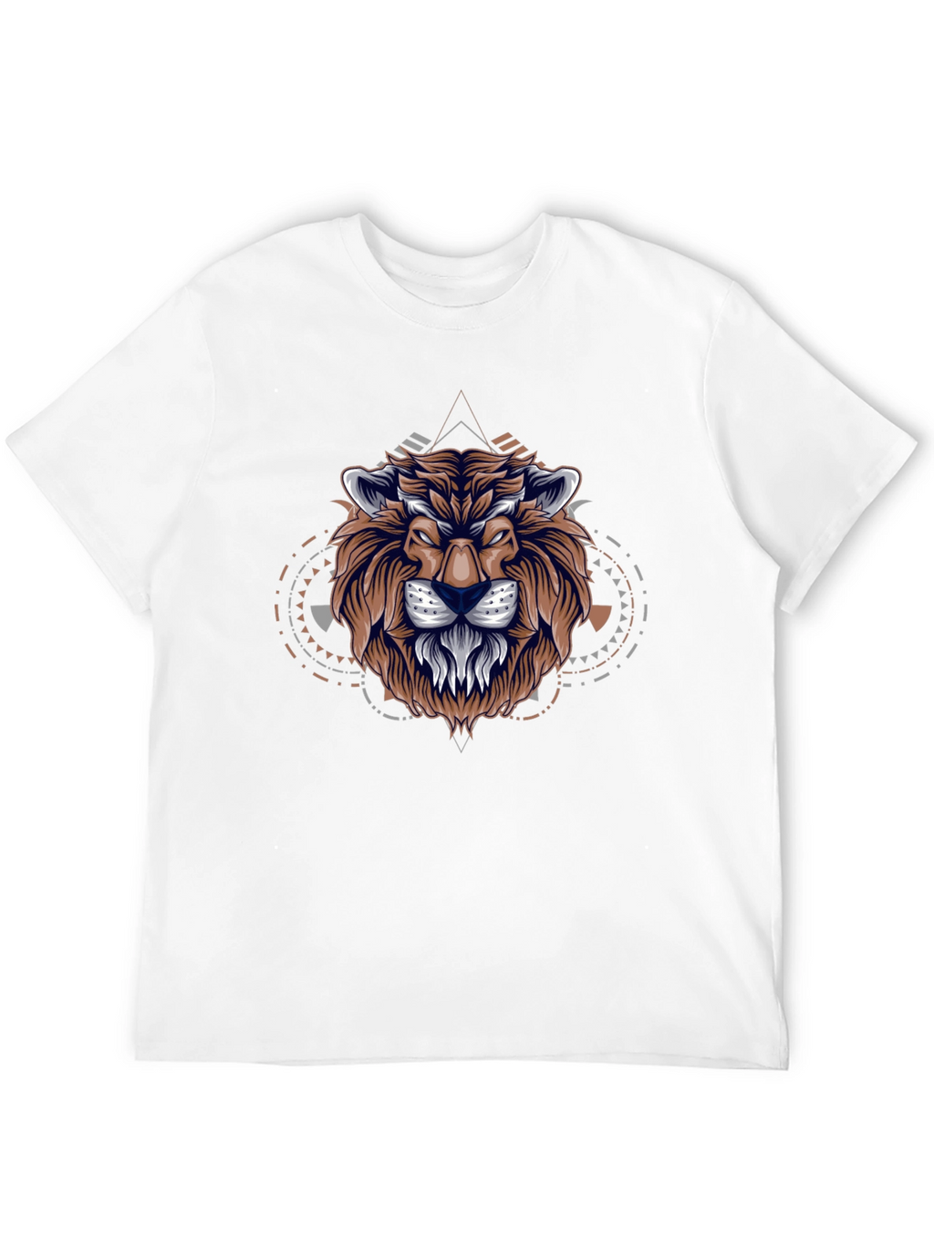 Lion Graphic Print Black T-Shirt