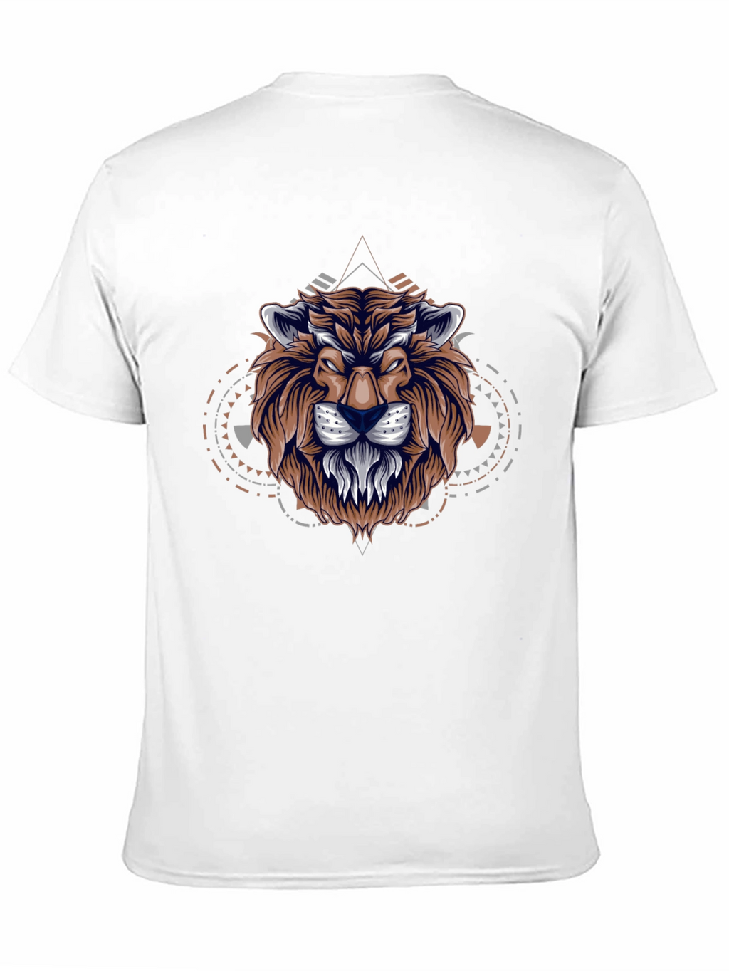 Lion Graphic Print Black T-Shirt