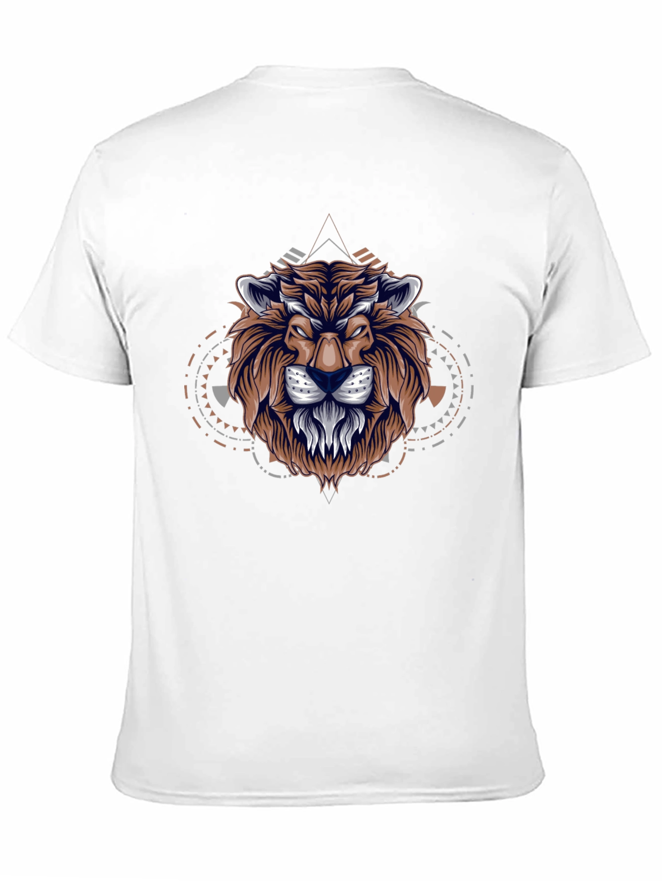 Lion Graphic Print Black T-Shirt