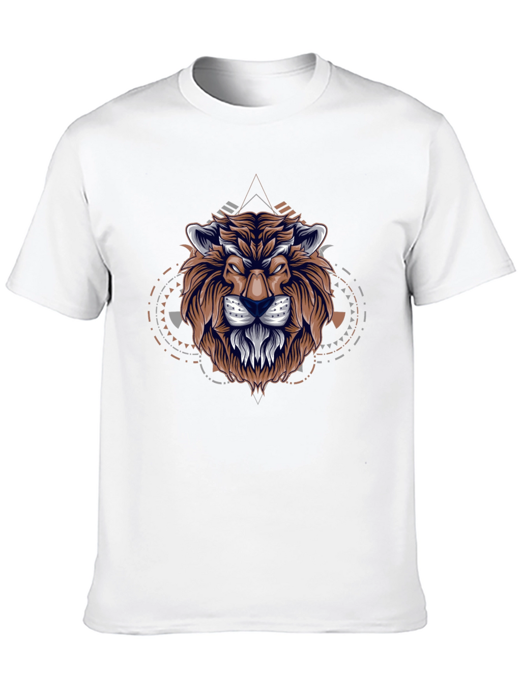 Lion Graphic Print Black T-Shirt