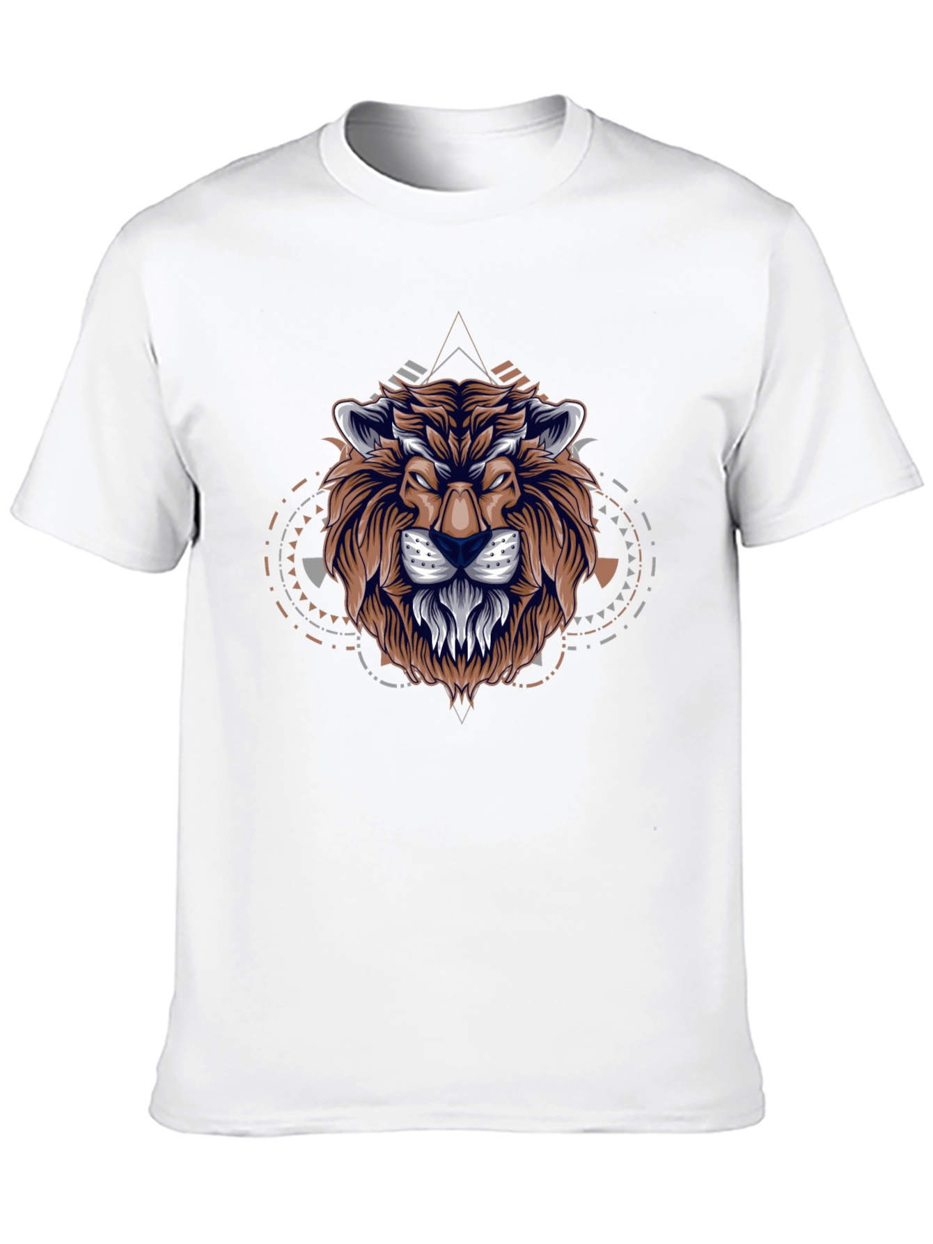 Lion Graphic Print Black T-Shirt