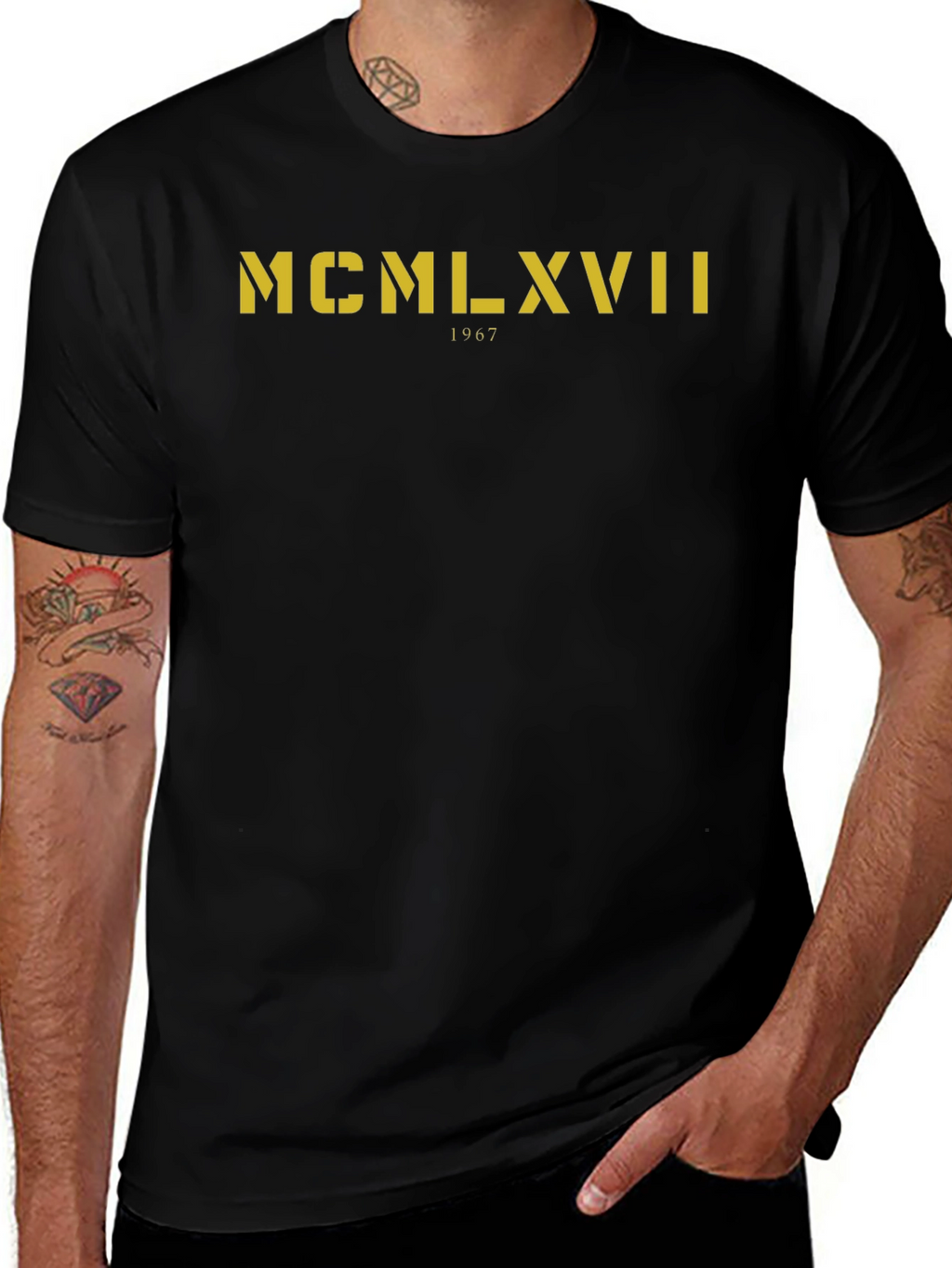 Roman Numeral MCMLXVII 1967 Graphic T-Shirt