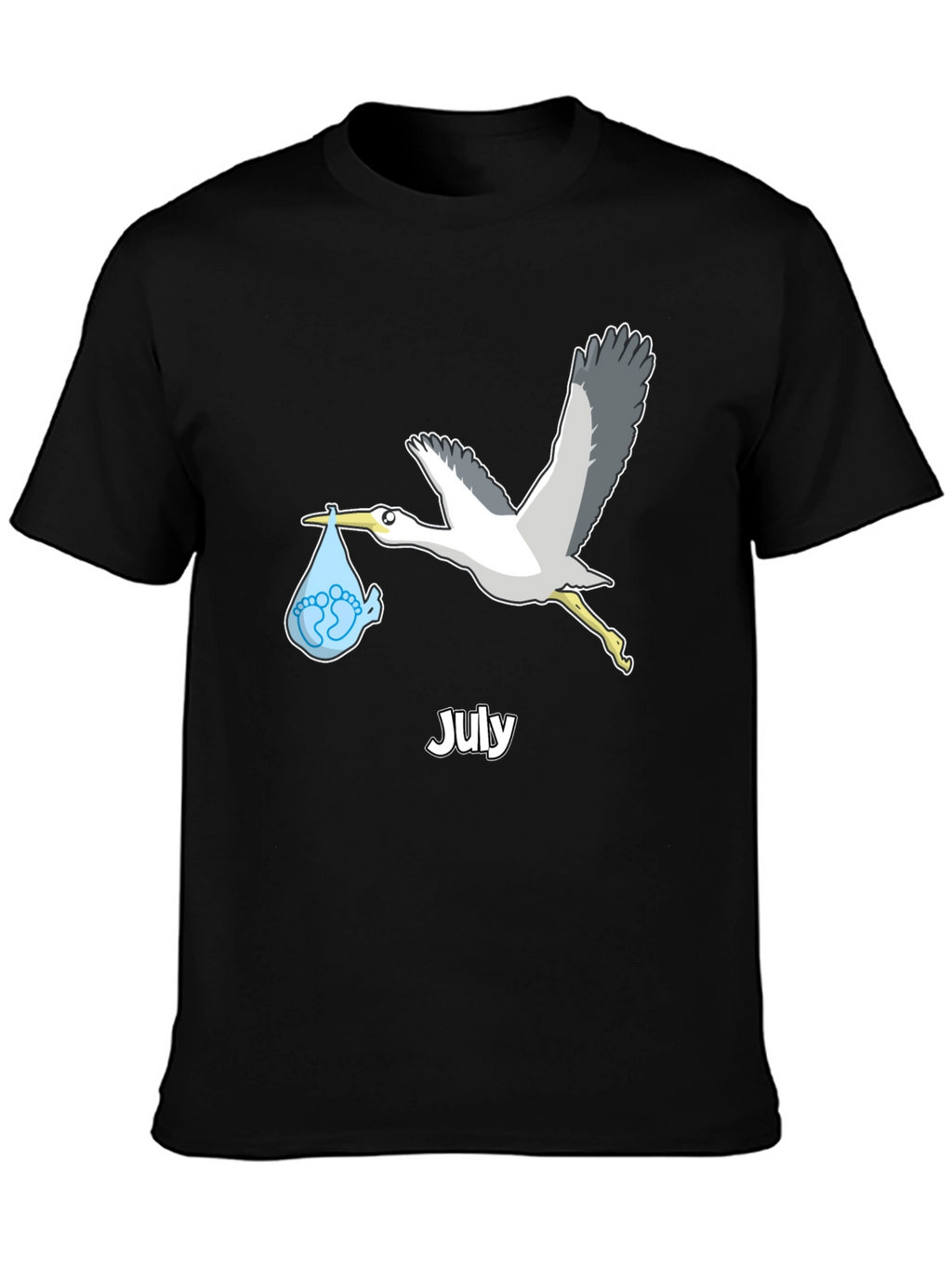 July Stork Baby Delivery T-Shirt