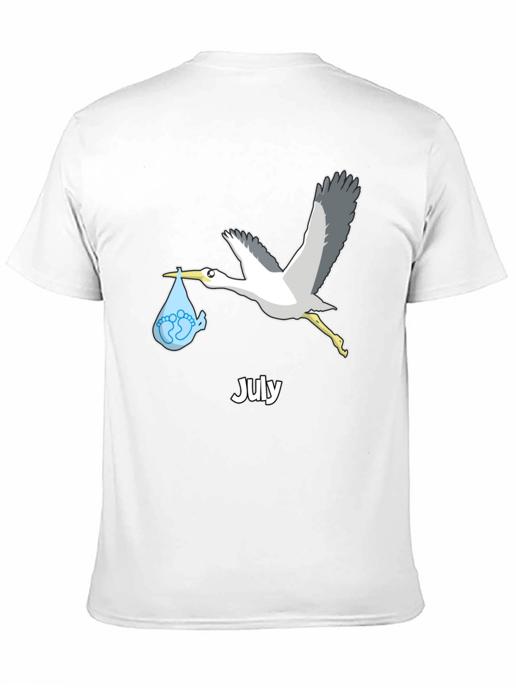July Stork Baby Delivery T-Shirt