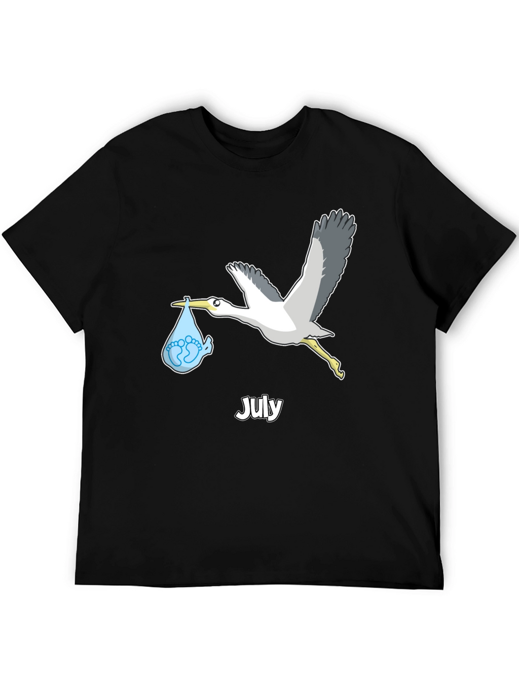July Stork Baby Delivery T-Shirt