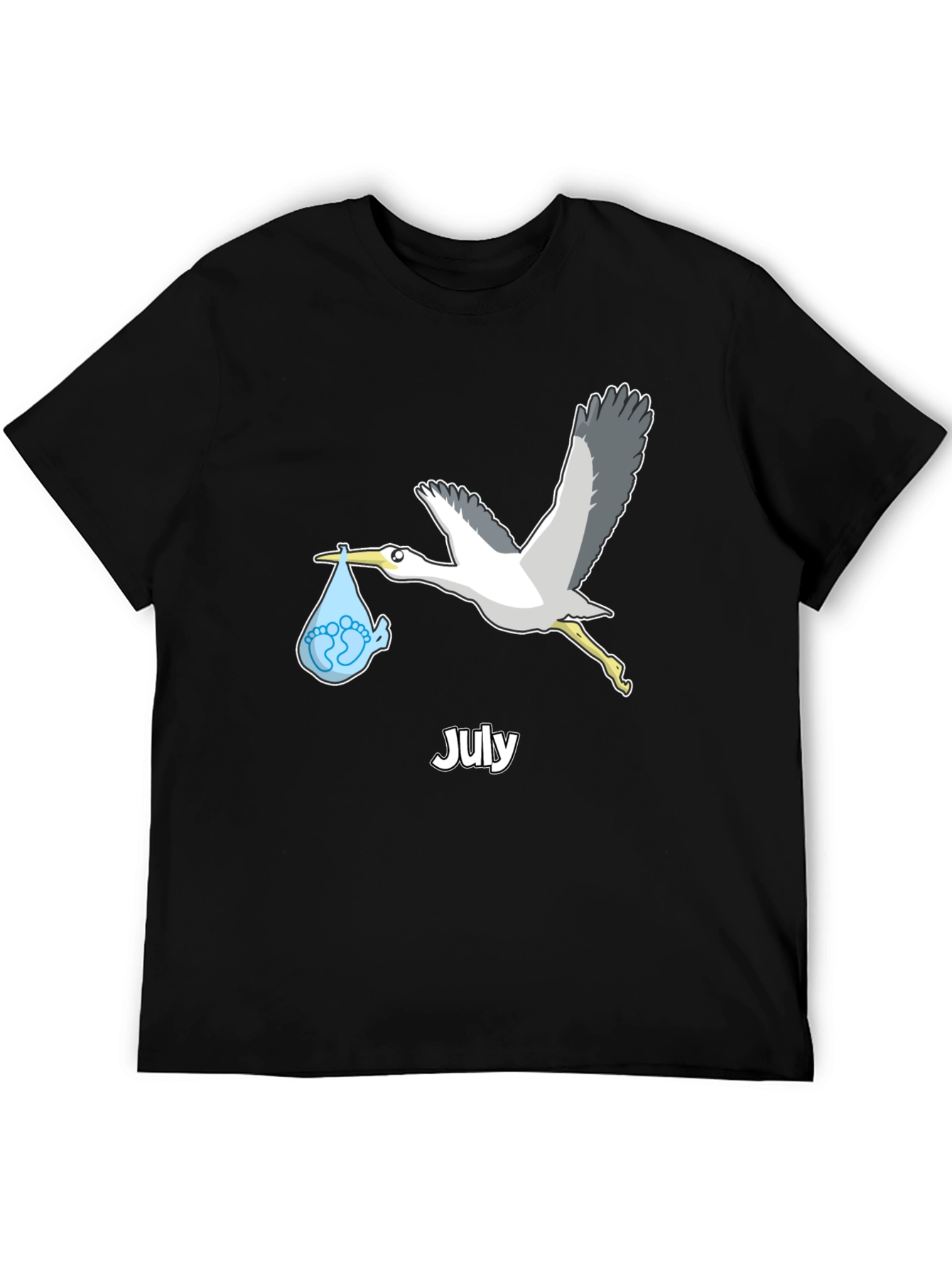 July Stork Baby Delivery T-Shirt