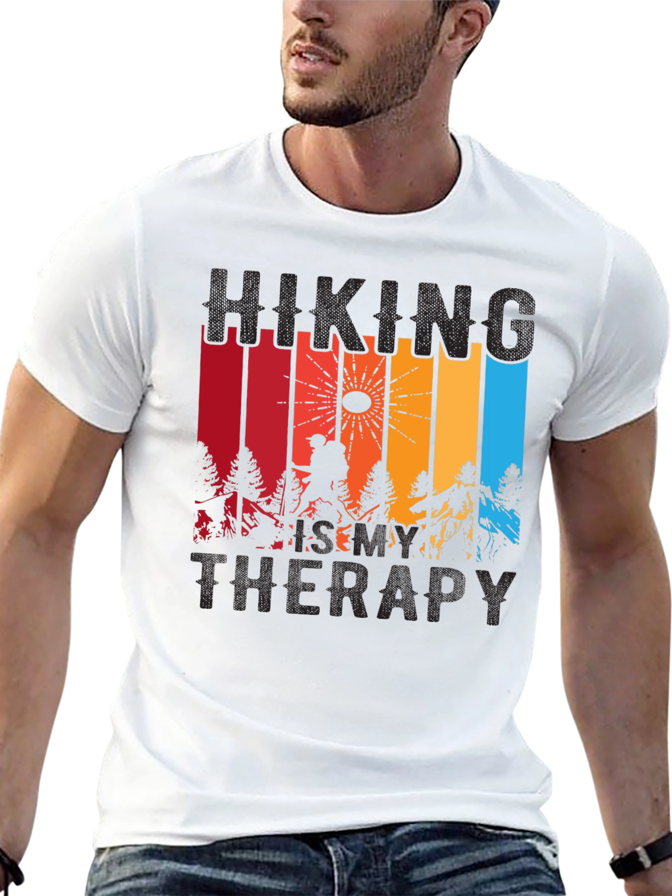 Hiking Is My Therapy Graphic Tee