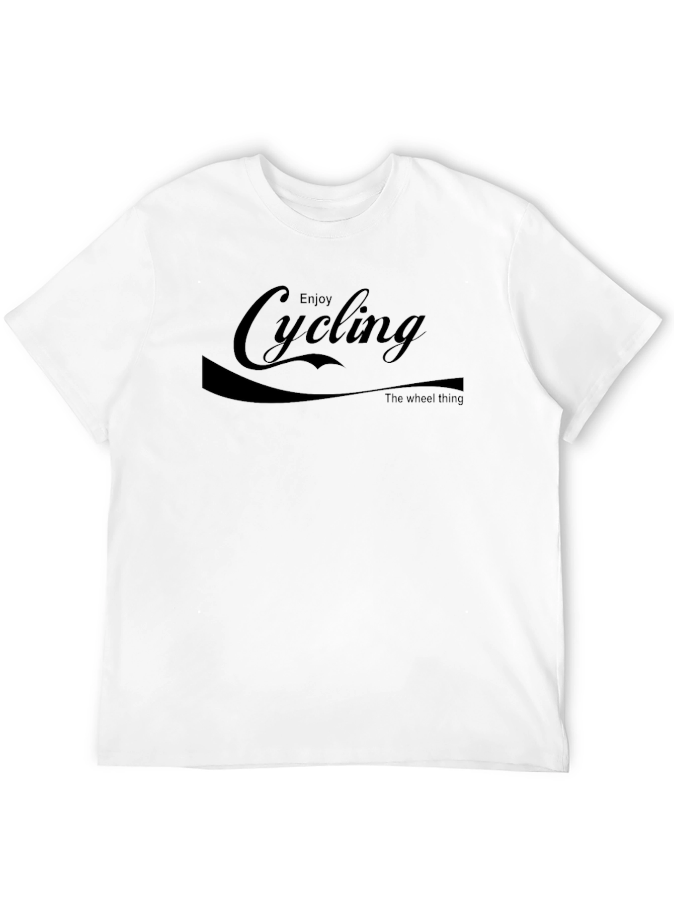 Enjoy Cycling T-Shirt - The Wheel Thing - Black