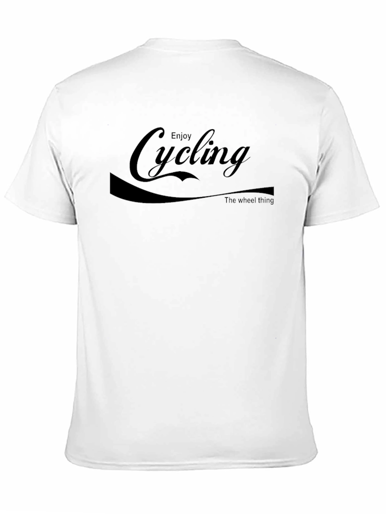 Enjoy Cycling T-Shirt - The Wheel Thing - Black