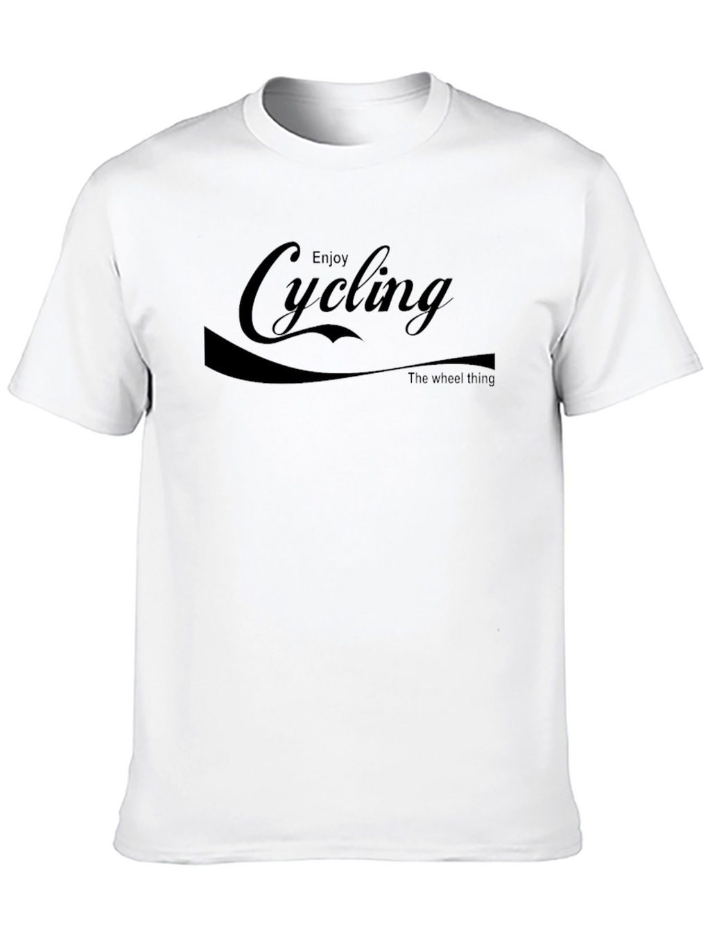 Enjoy Cycling T-Shirt - The Wheel Thing - Black