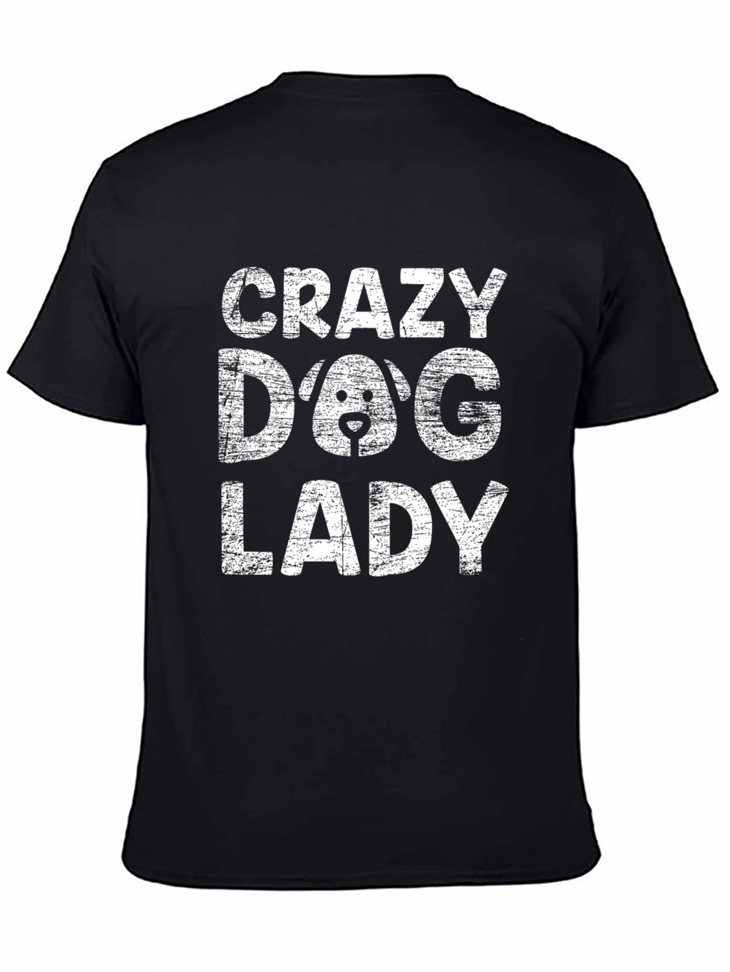Crazy Dog Lady Graphic Tee - Black T-Shirt