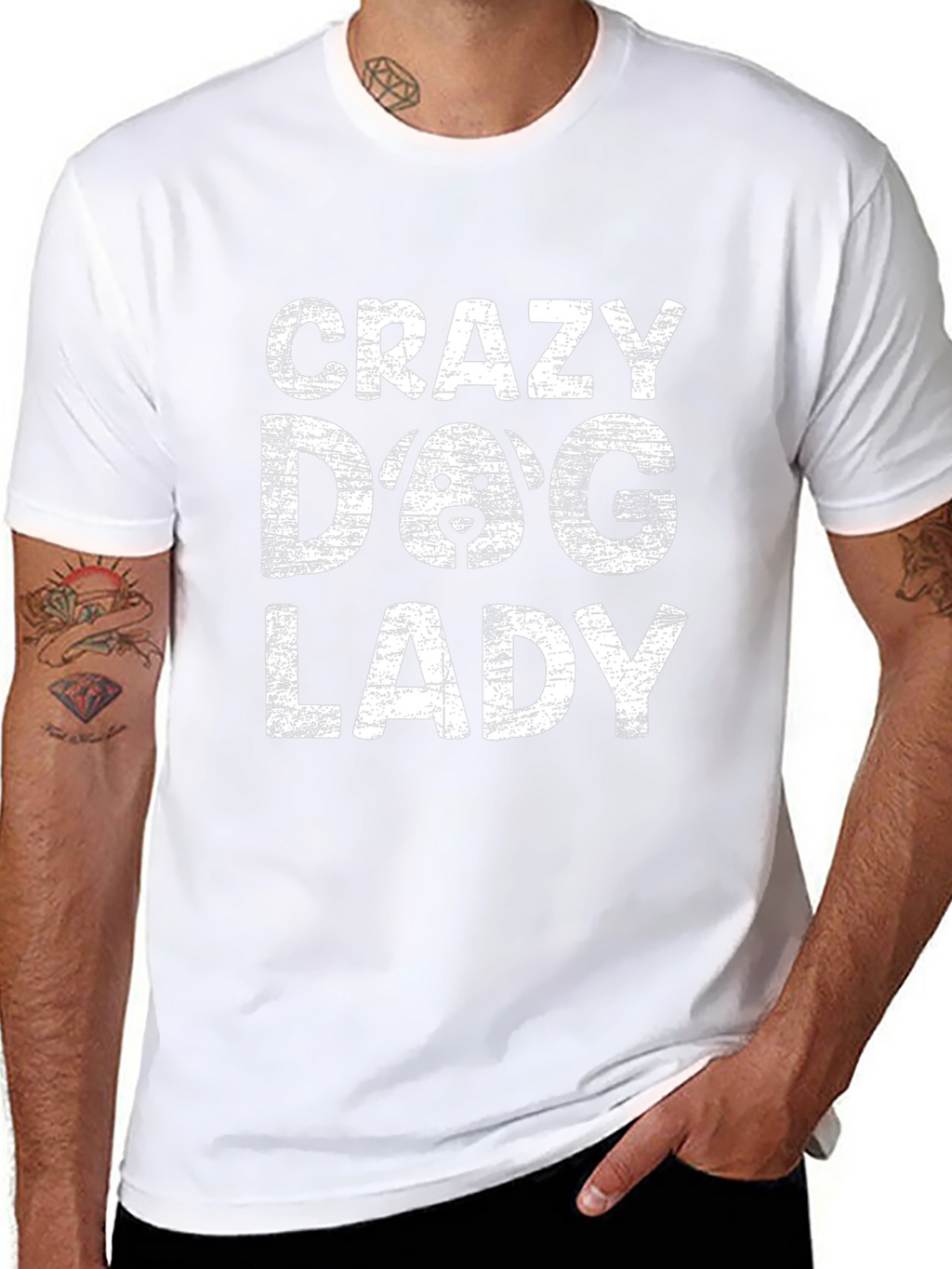 Crazy Dog Lady Graphic Tee - Black T-Shirt