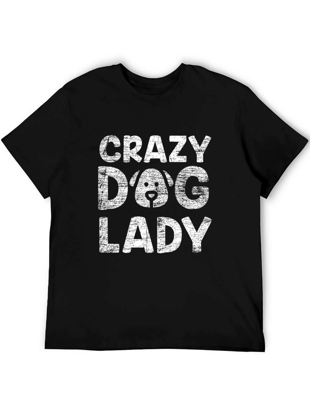 Crazy Dog Lady Graphic Tee - Black T-Shirt