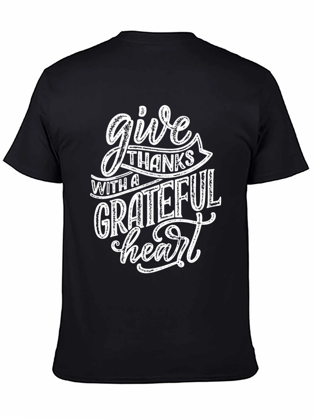 Grateful Heart Graphic Tee - Black