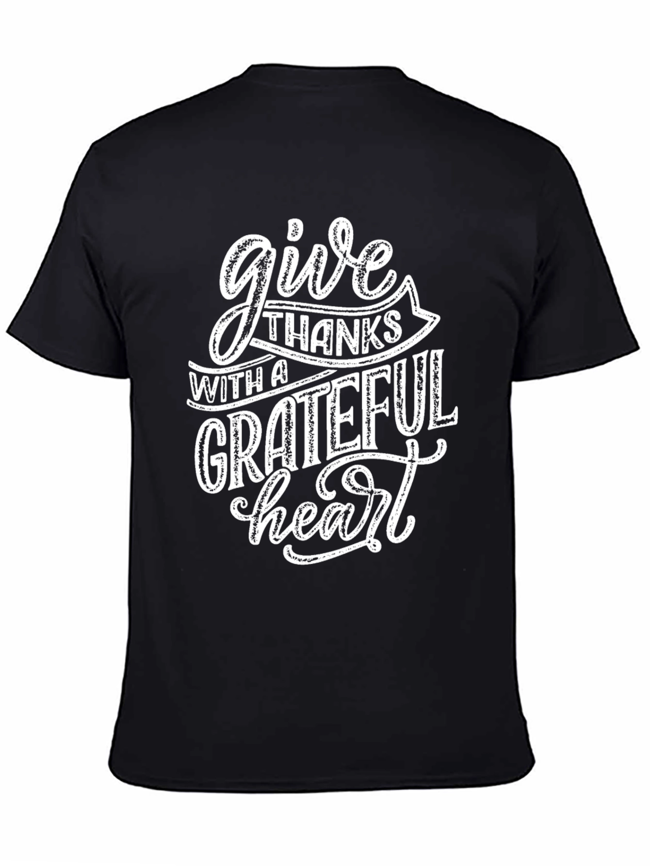 Grateful Heart Graphic Tee - Black