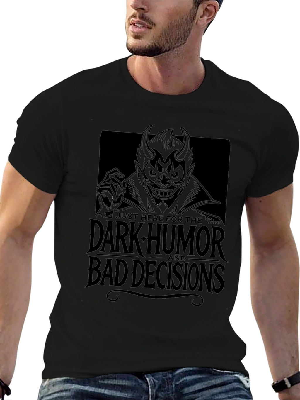 Dark Humor Bad Decisions Graphic T-Shirt