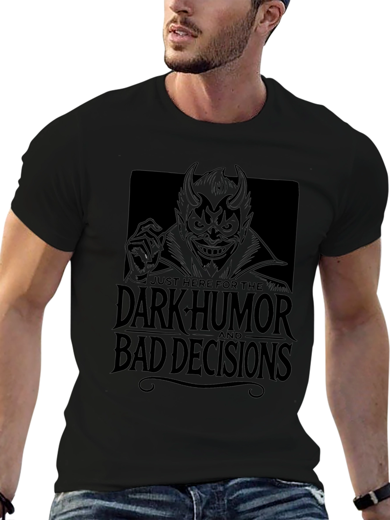 Dark Humor Bad Decisions Graphic T-Shirt