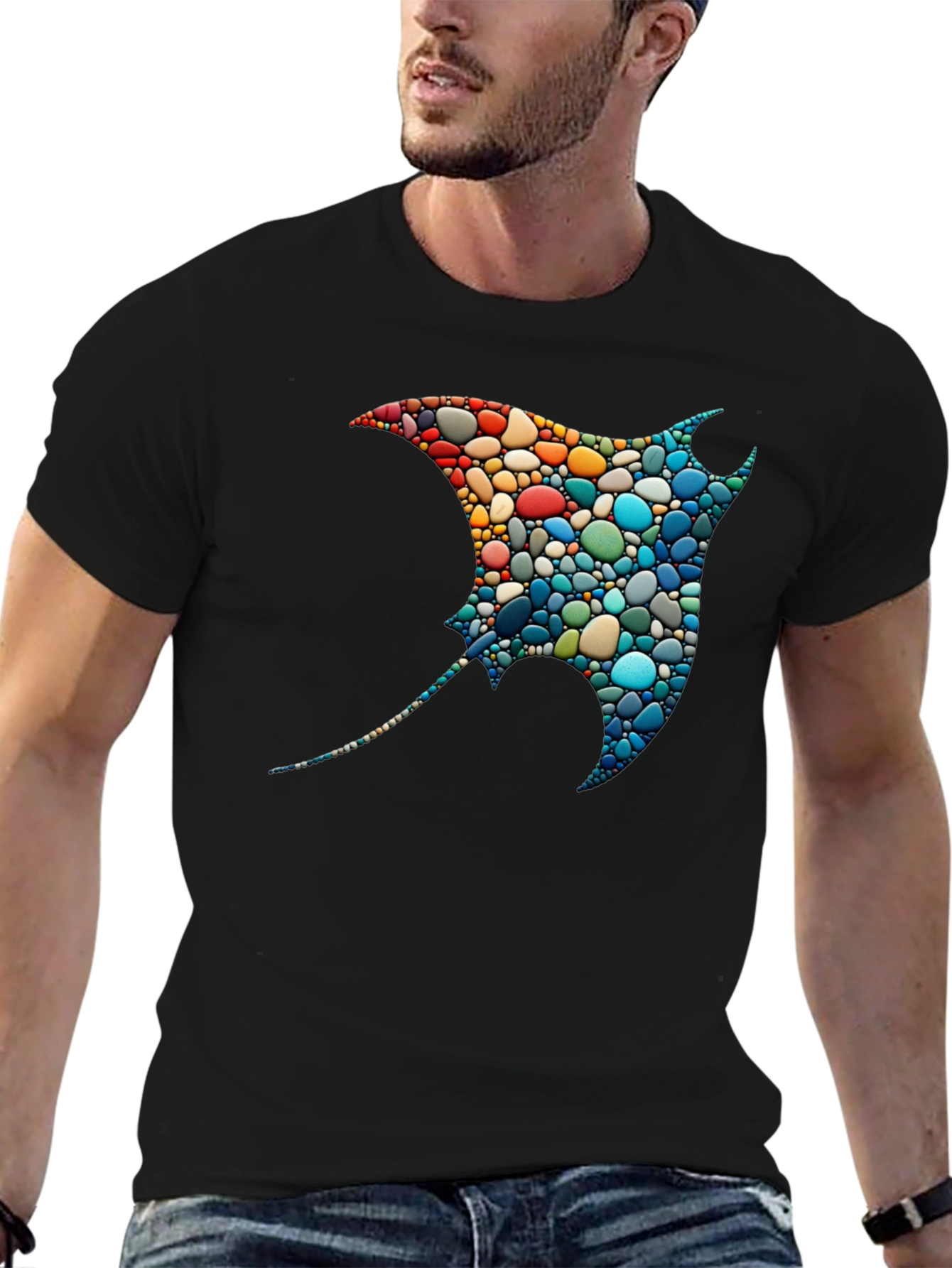 Mosaic Stingray Graphic Tee