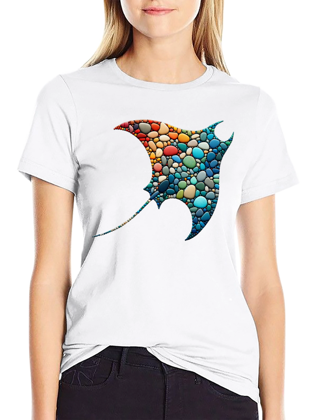 Mosaic Stingray Graphic Tee
