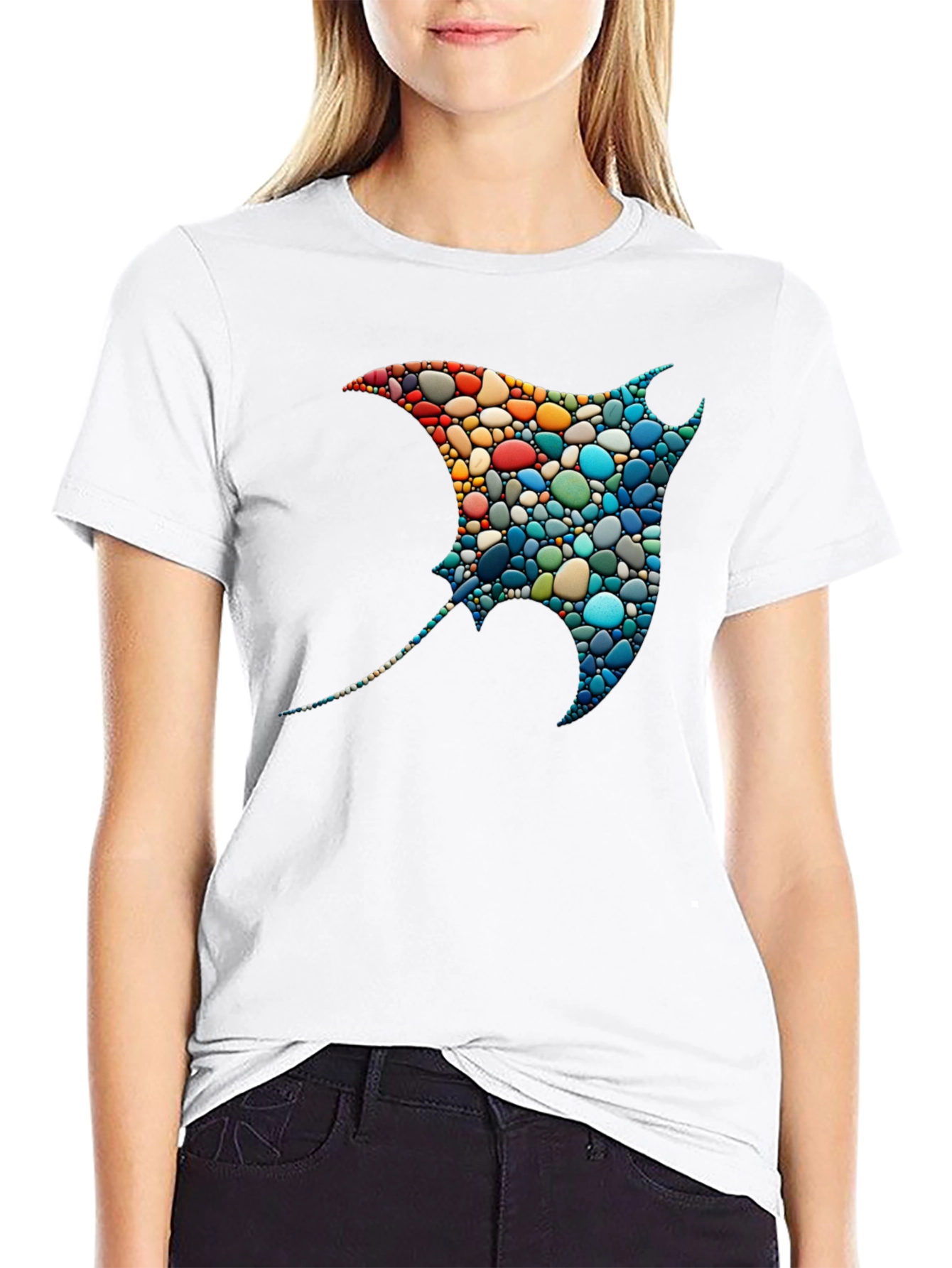 Mosaic Stingray Graphic Tee