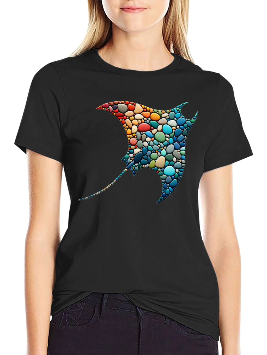 Mosaic Stingray Graphic Tee