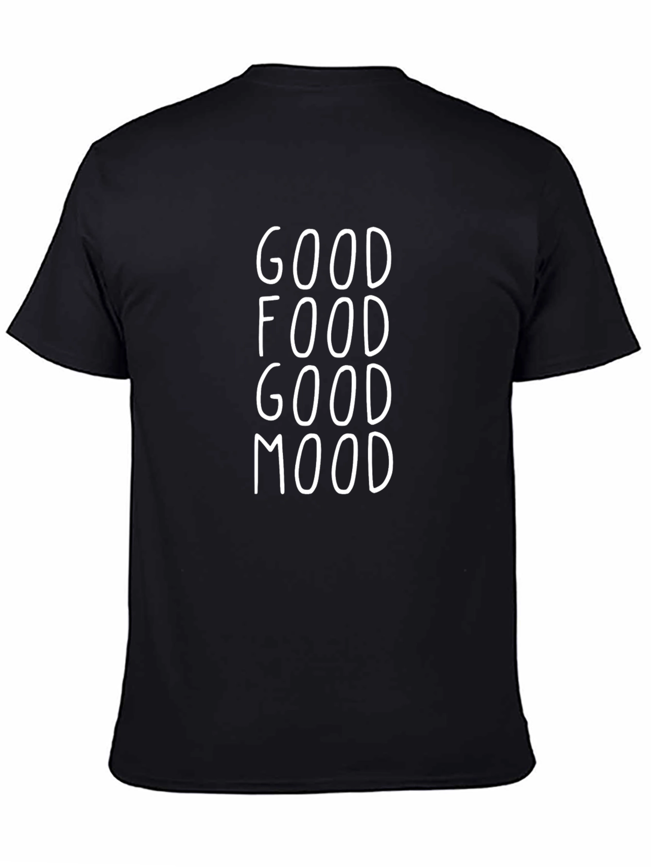 Good Food Good Mood Black Graphic Tee