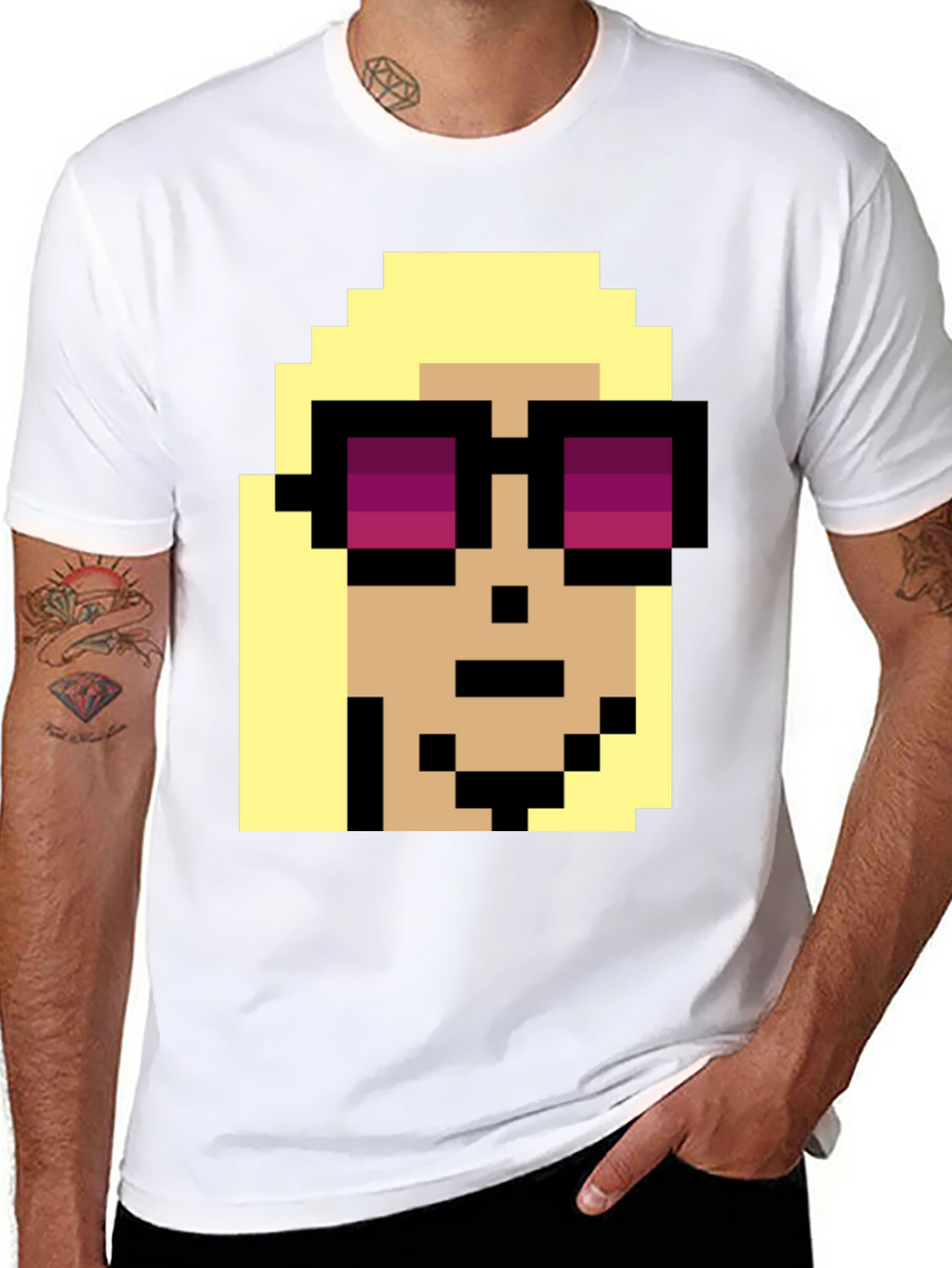 Pixel Art Character T-Shirt - Retro Gaming Style