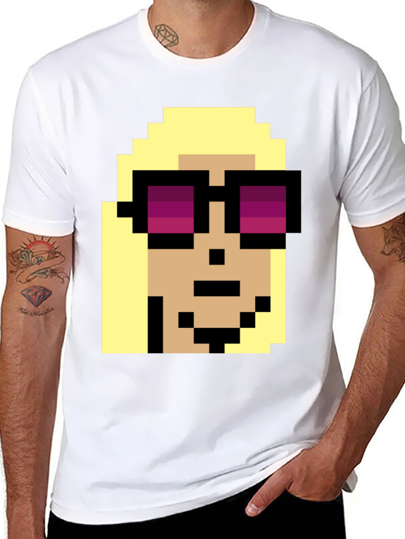 Pixel Art Character T-Shirt - Retro Gaming Style