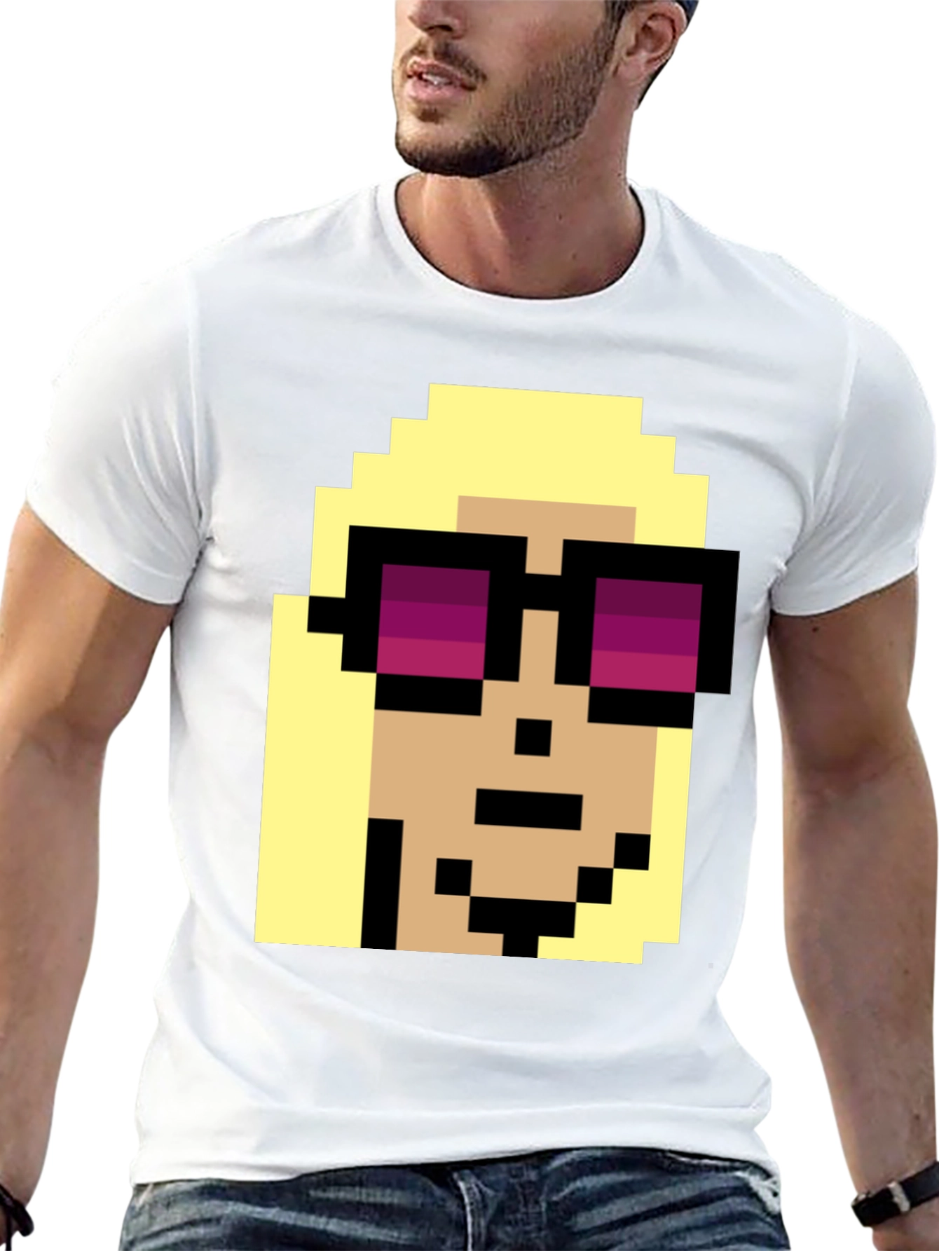 Pixel Art Character T-Shirt - Retro Gaming Style