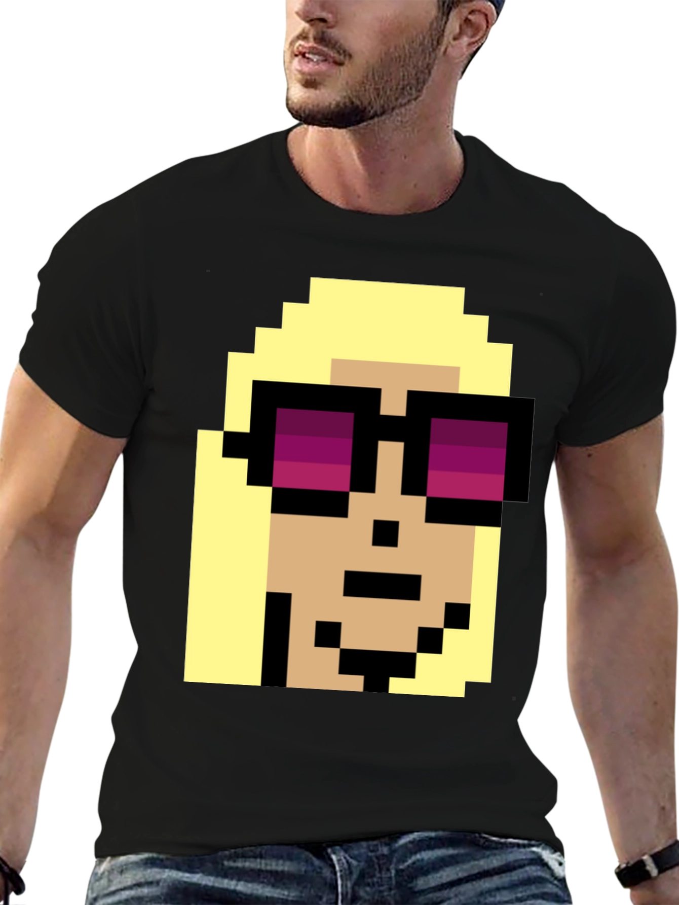 Pixel Art Character T-Shirt - Retro Gaming Style