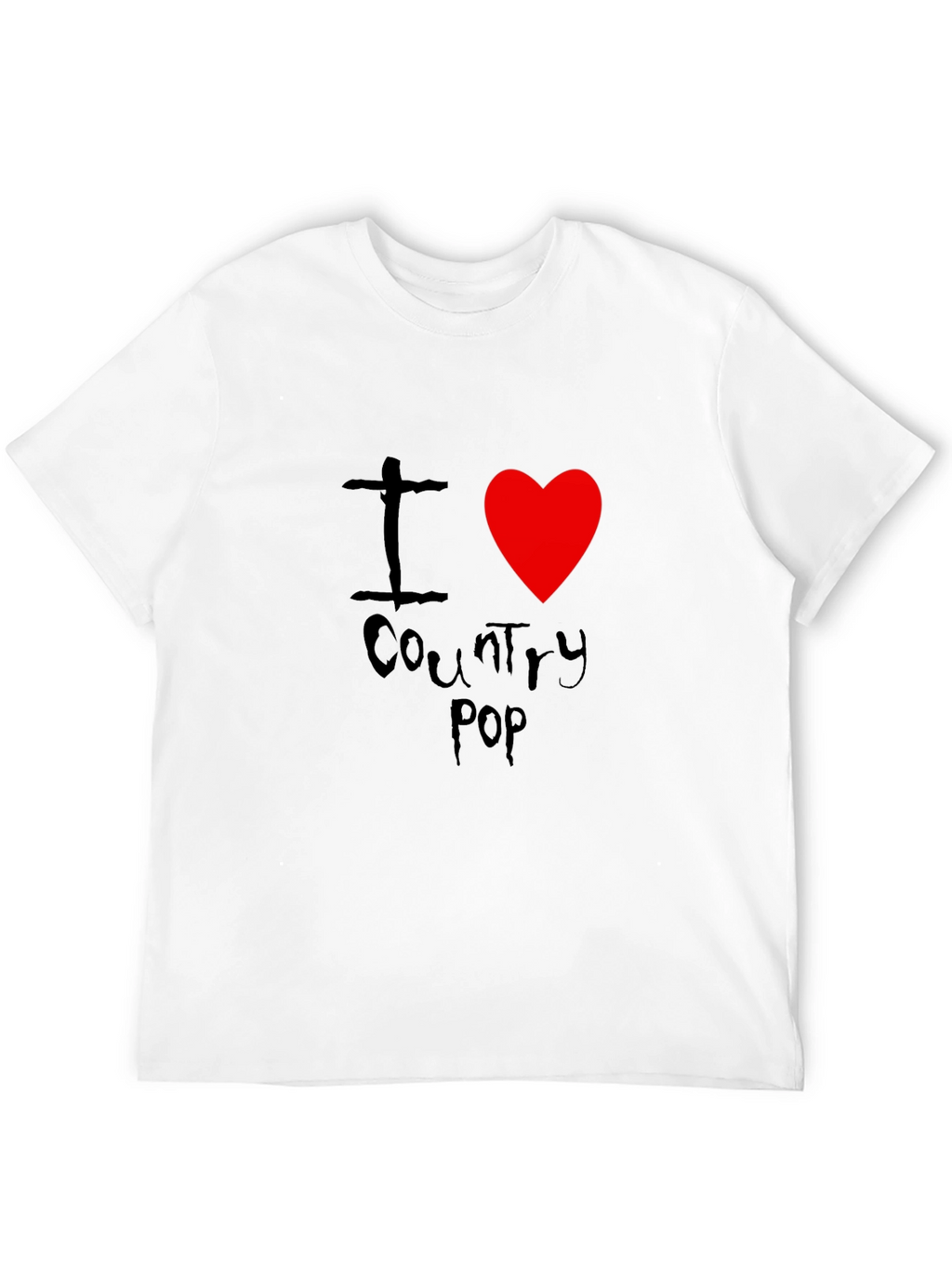 I Heart Country Pop Black T-Shirt