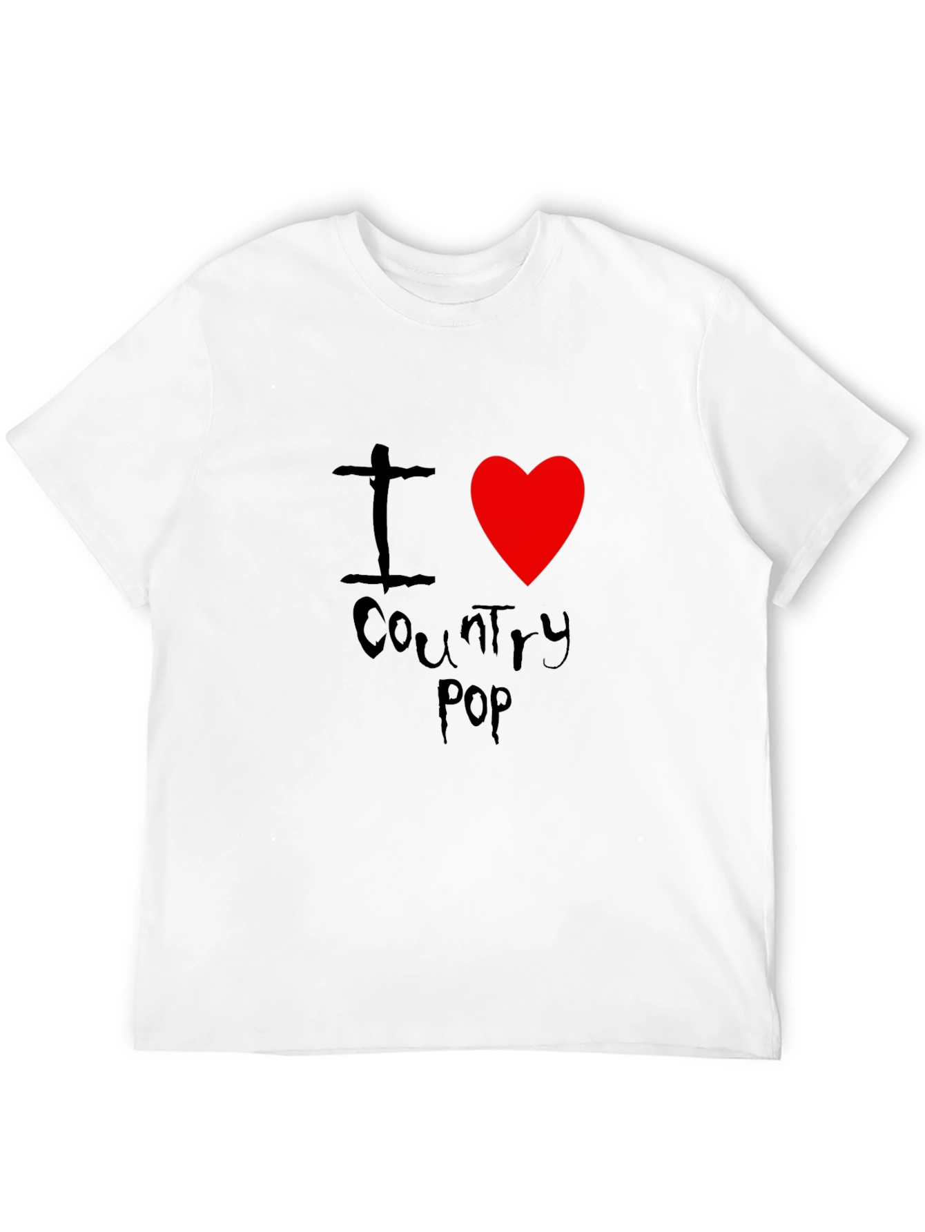 I Heart Country Pop Black T-Shirt