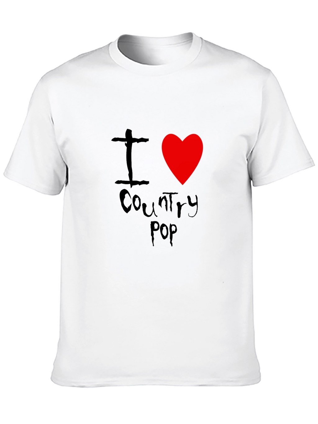I Heart Country Pop Black T-Shirt