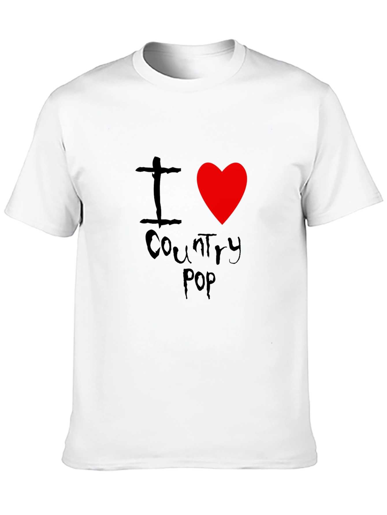 I Heart Country Pop Black T-Shirt