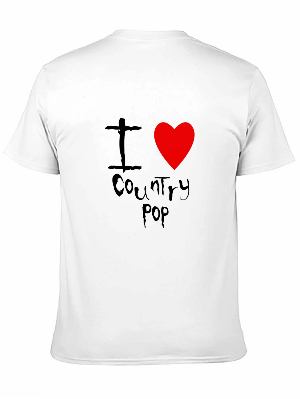 I Heart Country Pop Black T-Shirt
